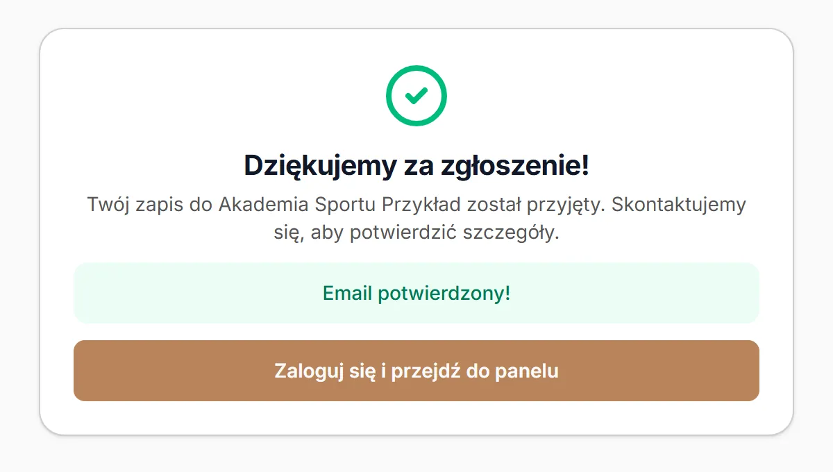 Konto potwierdzone