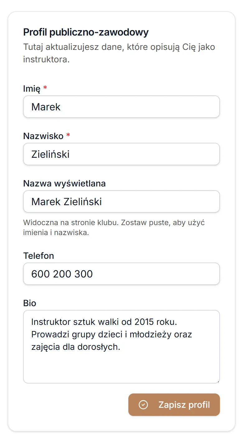 Profil publiczno-zawodowy