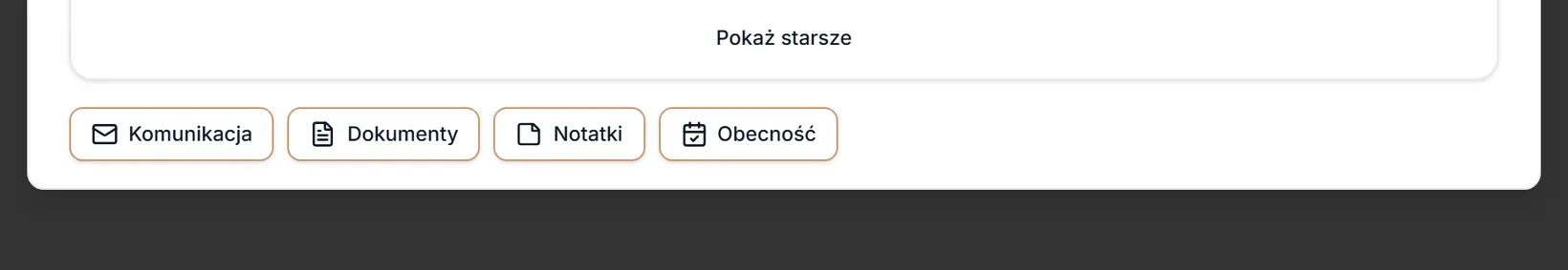 Zakładki na dole okna