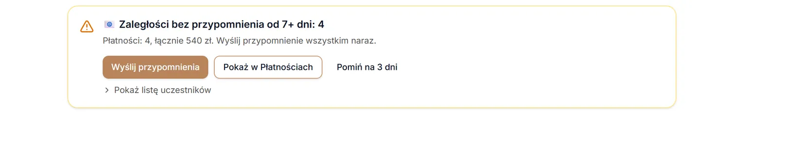 Pozycja „Zaległości bez przypomnienia”
