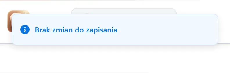 Edycja bez zmian