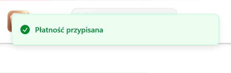 Płatność przypisana do uczestnika