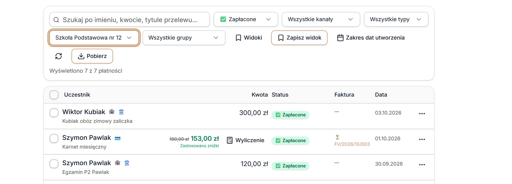 Zmiana lokalizacji zeruje grupę spoza niej
