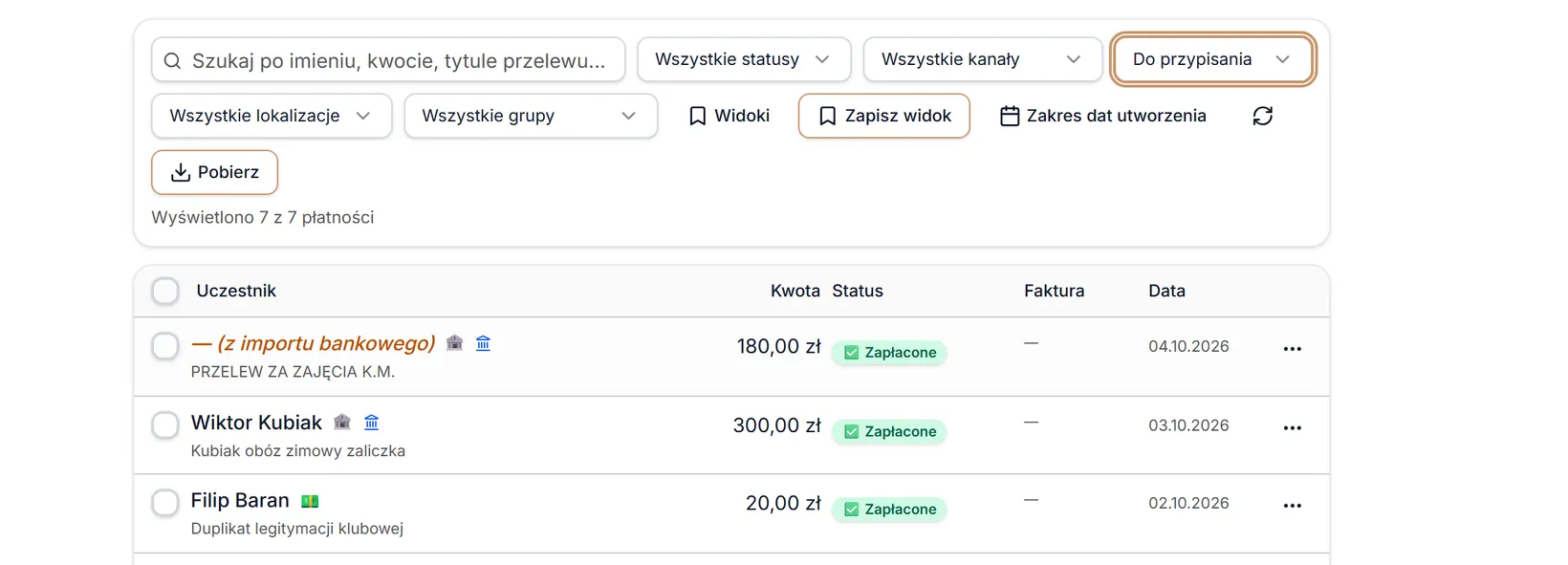 Typ: Do przypisania