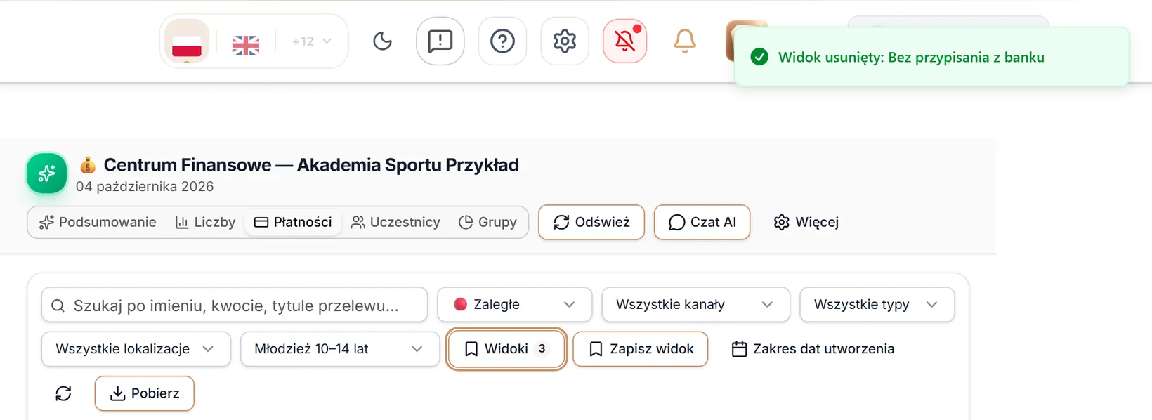 Usunięty widok