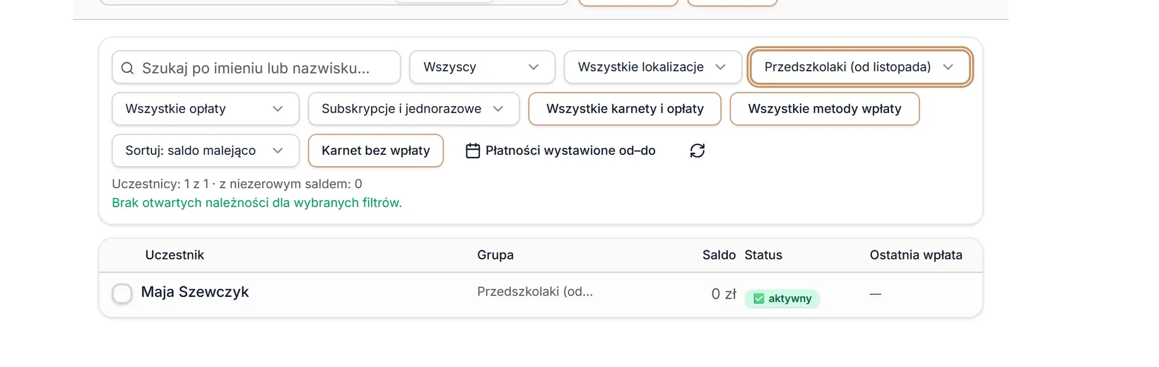 Grupa: Przedszkolaki