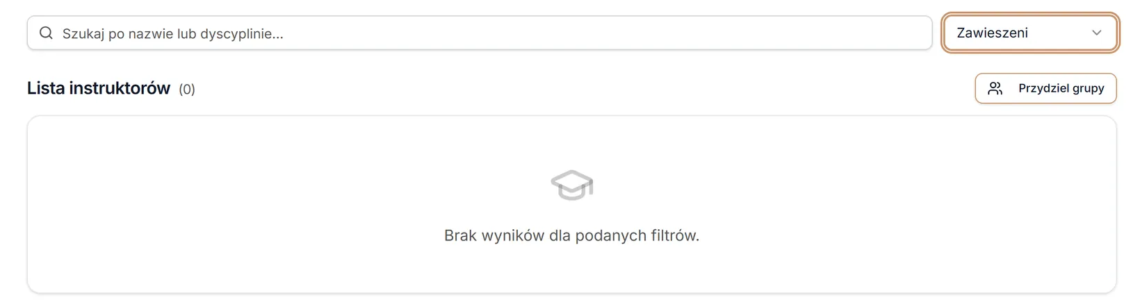 Filtr stanu: Zawieszeni