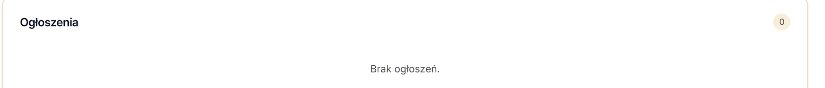 Tablica bez ogłoszeń