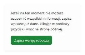 Zapisanie wersji roboczej