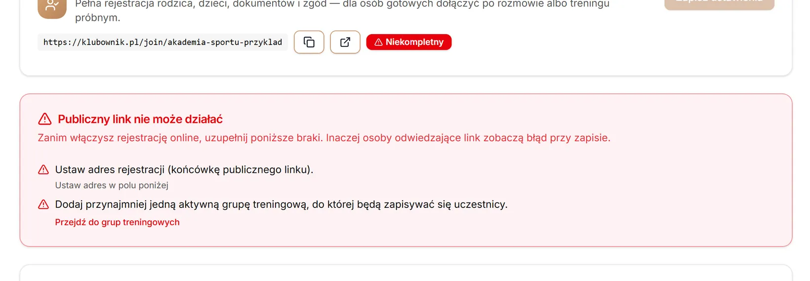 Formularz z blokadami