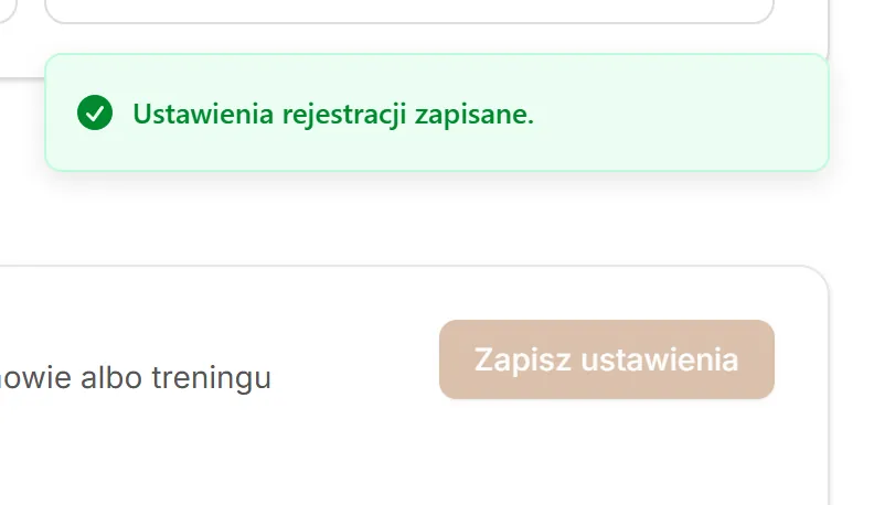 Ustawienia zapisane