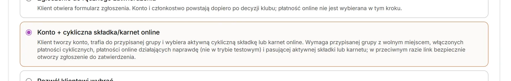 Ścieżka linku ustawiona przez przepływ