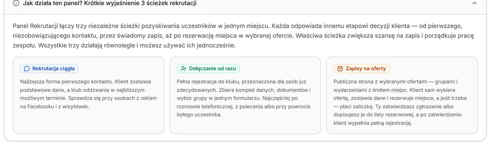 Wyjaśnienie trzech ścieżek