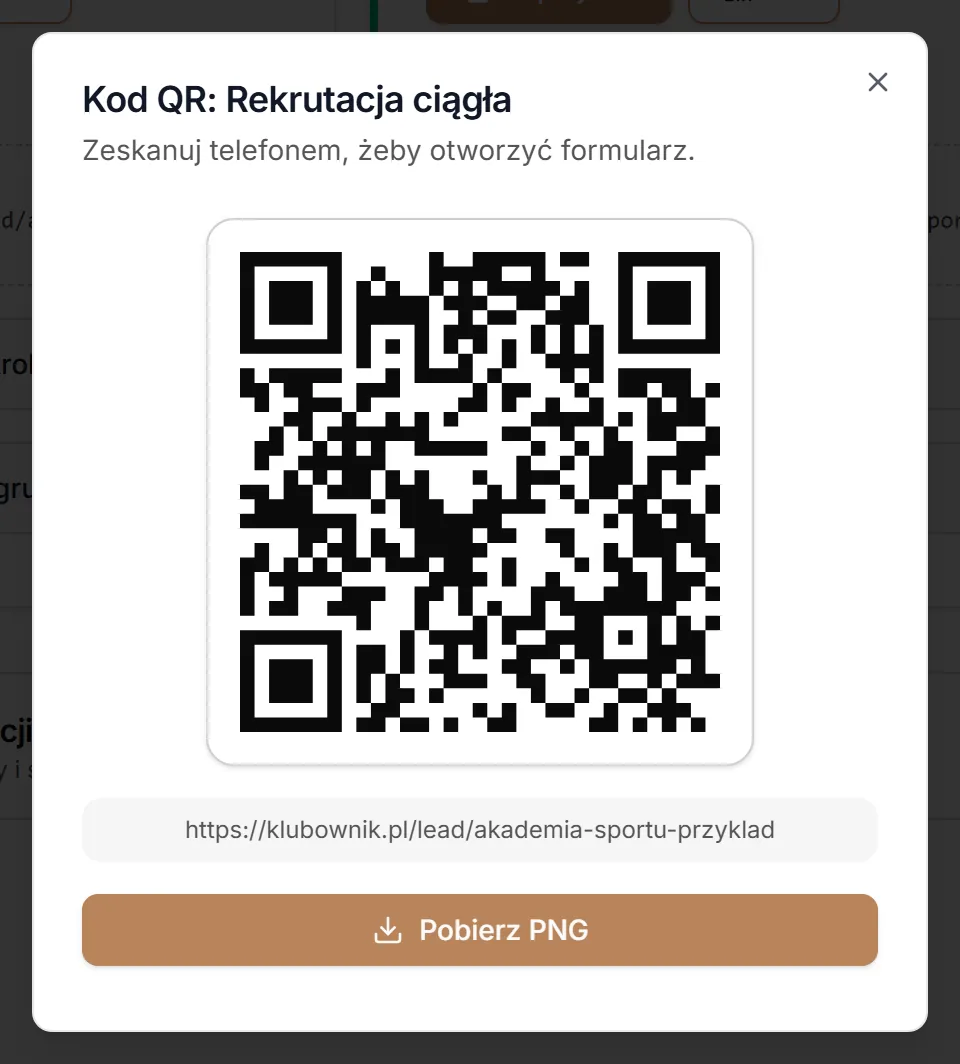 Kod QR ścieżki