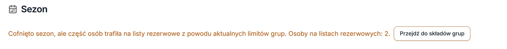 Cofnięcie z listą rezerwową