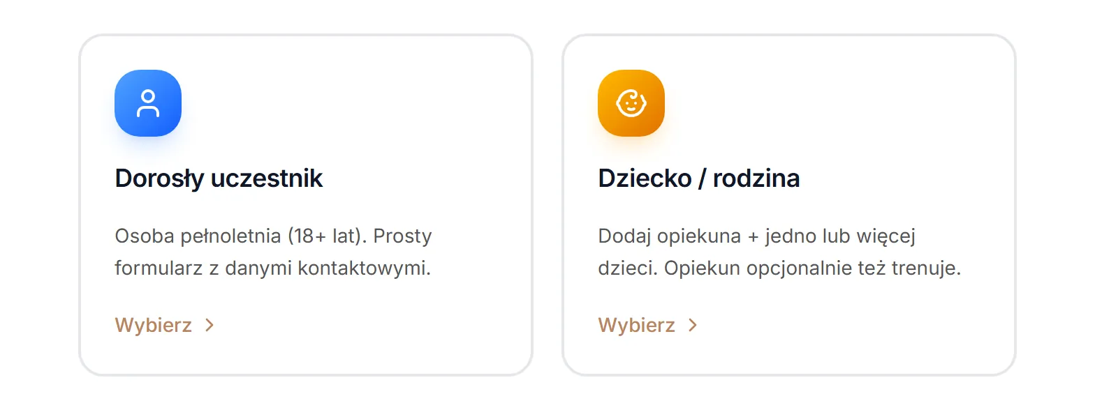 Wybór ścieżki — dorosły albo dziecko z rodziną
