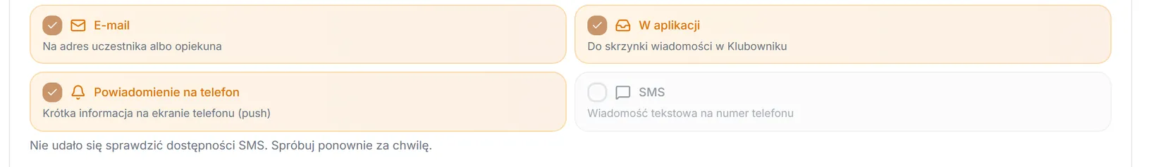 Stan SMS nieznany