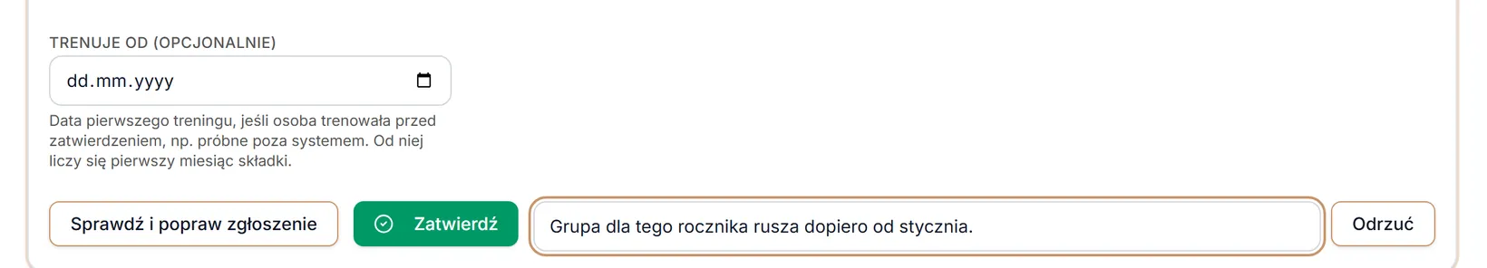 Odrzucenie z powodem
